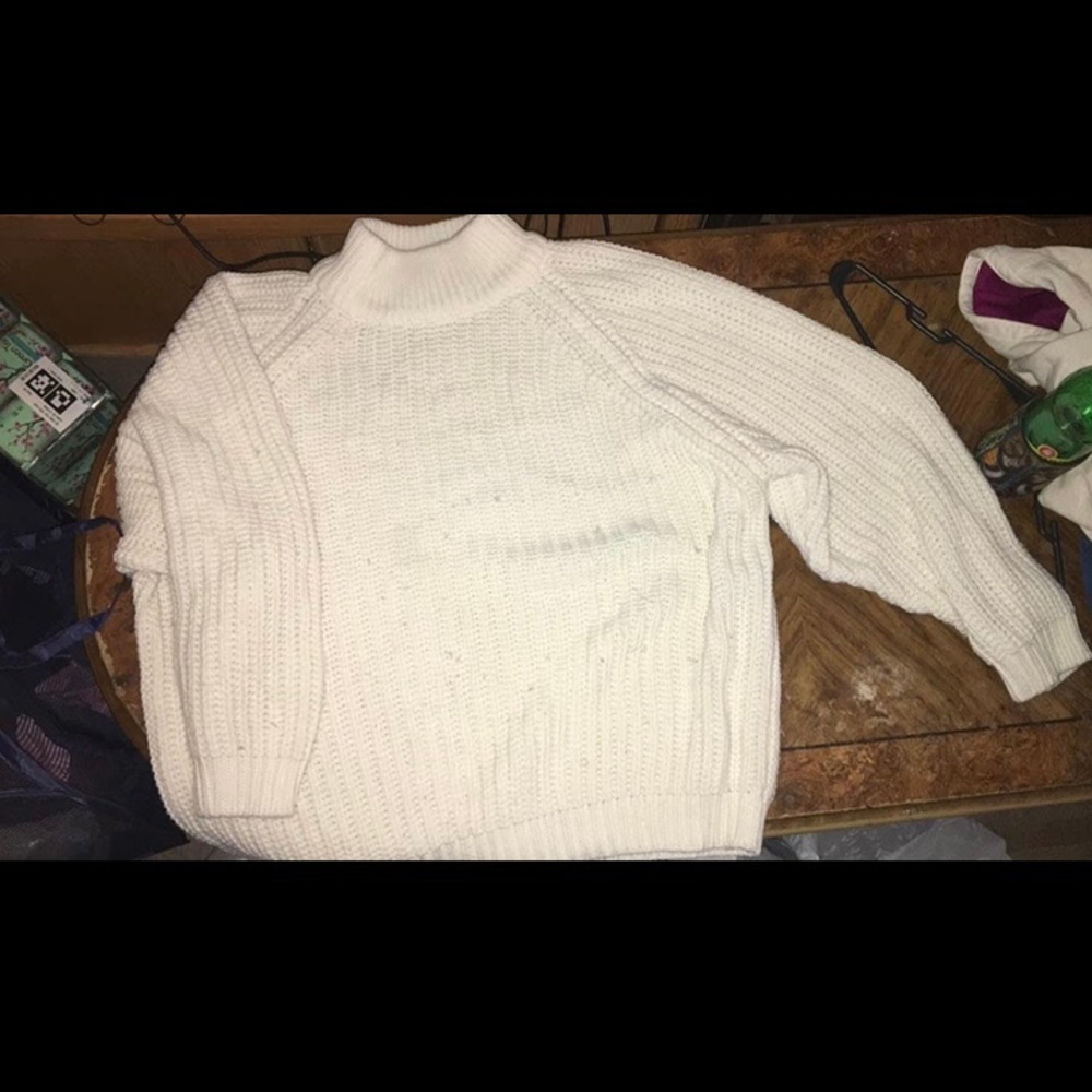 Large White Sweater